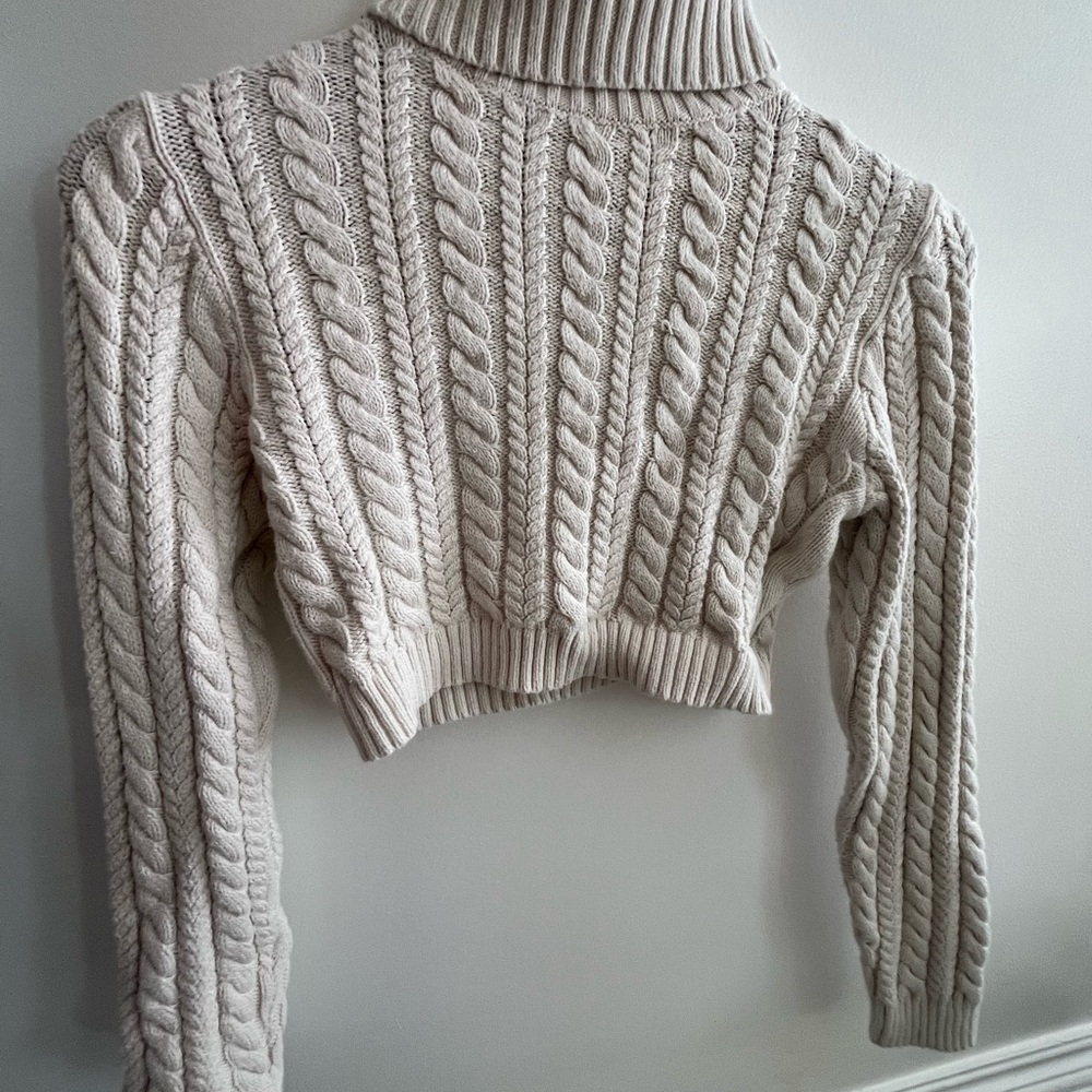 Cozy Cream Cable Knit Sweater